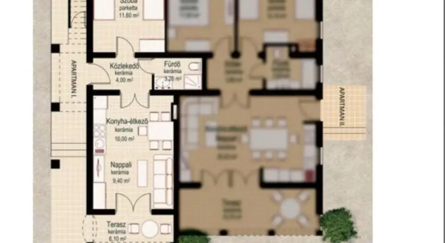 Апартаменты c 1 комнатой Apartments Plazs 41