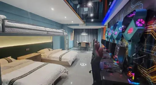 Кровать в общем номере Weisi E-sports Homestay