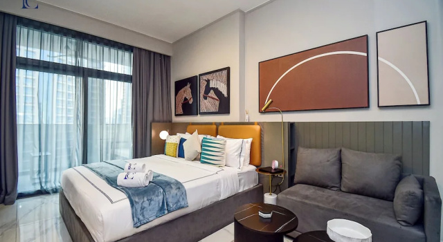 Студия Standard с балконом Brand New Studio in Business Bay - MAG