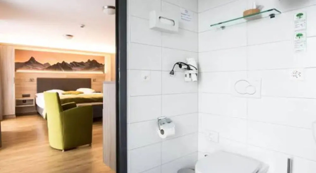 Четырёхместный номер Standard с балконом и с видом на горы Hotel Bristol