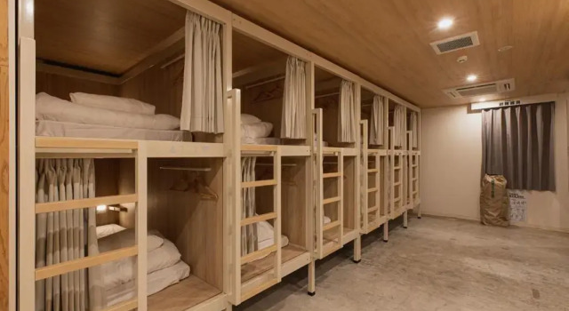 Кровать в общем номере (женский номер) Mash Cafe & Bed NAGANO