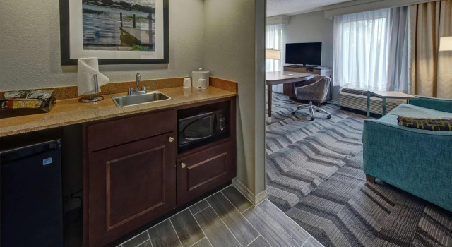 Четырёхместный люкс c 1 комнатой Hampton Inn & Suites Clermont
