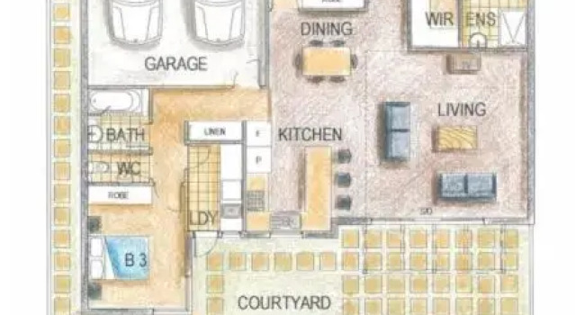 Апартаменты Executive с 3 комнатами The Lakes Apartments