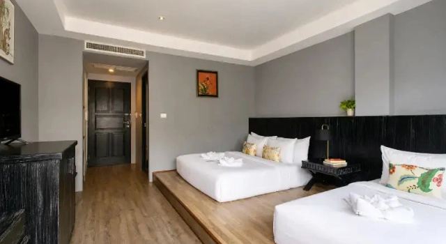 Трёхместный номер Standard с балконом и с красивым видом из окна JALMIN Hotel Samui