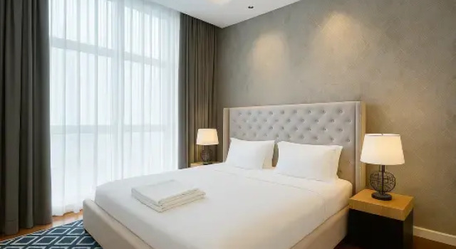 Двухместный люкс Deluxe с балконом и с видом на город Royce Residence KLCC by Dormeo Destinations
