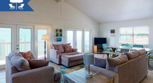 LP10 Beach House on Stilts, Ocean View from Back Porch, Boardwalk, Outdoor Shower
