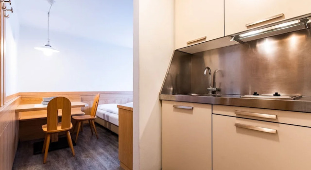 Апартаменты c 1 комнатой с балконом Residence Contrin