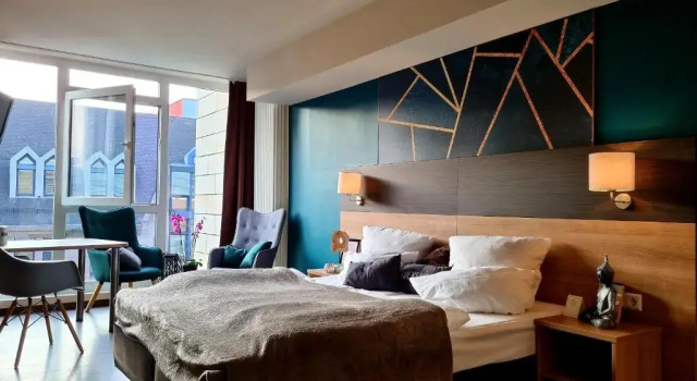 Двухместный номер Deluxe с балконом eXo Individual Hotel Mannheim - by SuperFly Hotels