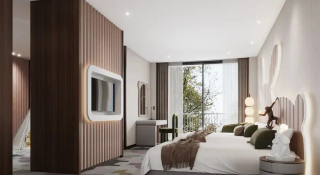 Двухместный клубный люкс Deluxe Dongguan Marriott Hotel