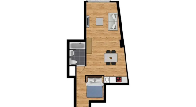 Люкс с балконом и с видом на город Flat by the Seaside With Stunning Ocean Views