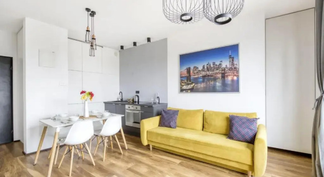 Студия Warsaw Night Apartments Giełdowa