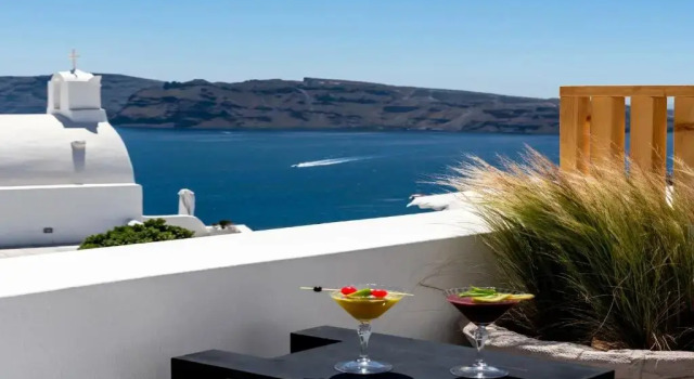 Вилла Amazing Santorini Villa Blue Horizon Villa 1 Bedroom Outdoor Plunge Pool
