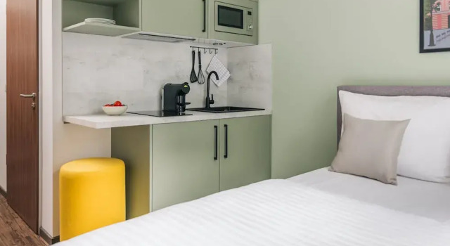 Студия Homaris Apartments Frankfurt