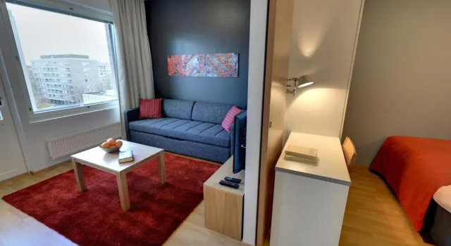 Студия Deluxe Forenom Serviced Apartments Tampere Pyynikki