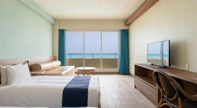 Camera doppia Standard con vista sull'oceano EN RESORT Kumejima EEF Beach Hotel