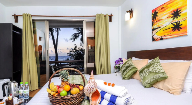 Двухместный номер Deluxe с балконом и с видом на море Salt Beach Hotel