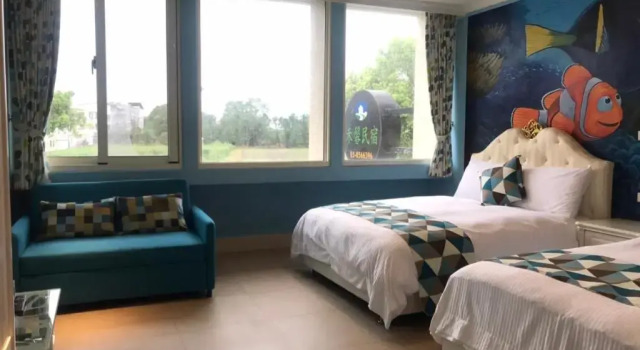 Четырёхместный номер Standard с видом на горы Hexin B&B