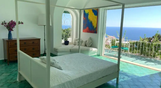 Deluxe dobbelt værelse med altan med havudsigt Il Carrubo Capri