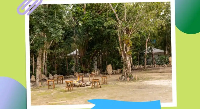 Кровать в общем номере Kuha Glamping