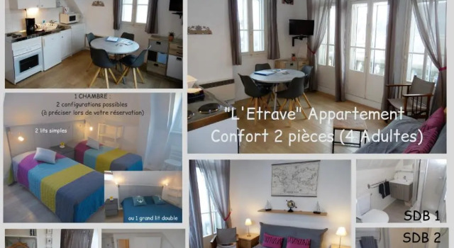 Апартаменты Comfort Résidence La Hoguette- Plage du Sillon à 30m