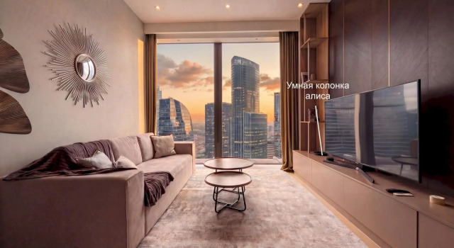 Luxury apartment Moscow City on the 51st floor 2 rooms AV Mood from AV Aparts, Book Apartment Moscow Russia