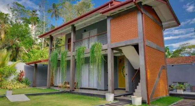 Hasthri Boutique Brown Apartment in Ahangama with pool Near Beach