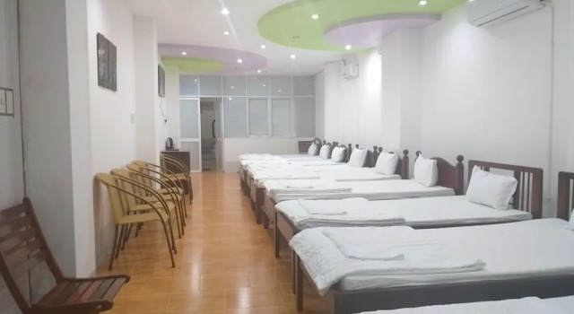 Кровать в общем номере Hoang Hai Dang 1 Hotel