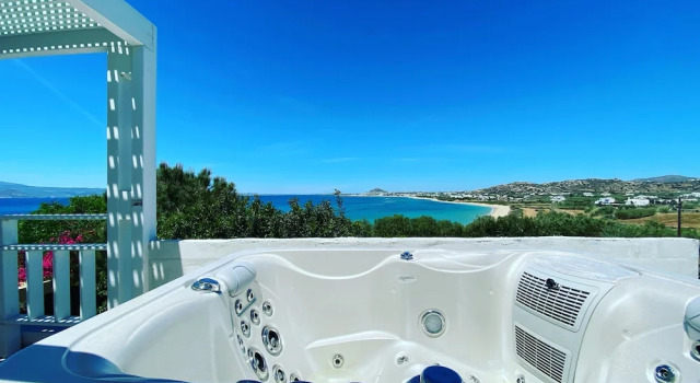 Люкс c 1 комнатой с видом на море Villa Paradise in Naxos