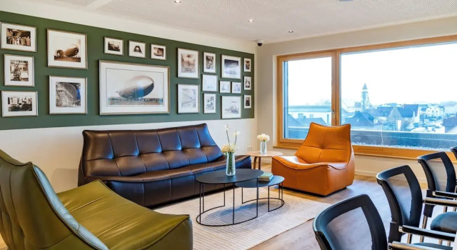 My Flats Studio Apartements - klimatisiert durch Tiefengeothermie - nahe Ravensburger Spieleland und Friedrichshafen, Reserva ahora Apartahotel Meckenbeuren Carril bici del Lago de Constanza