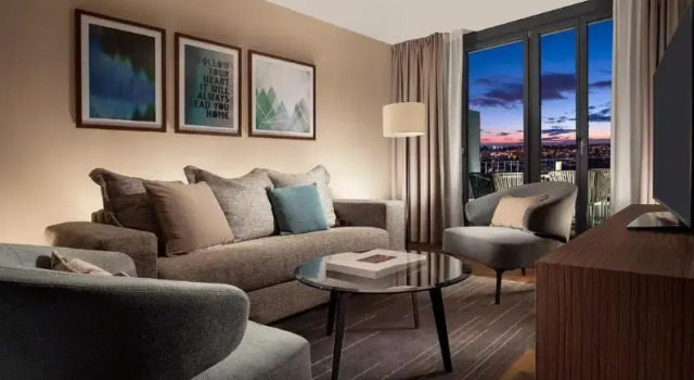 Семейный номер Standard с 2 комнатами с балконом Acasa Suites Hotel Zurich Oerlikon
