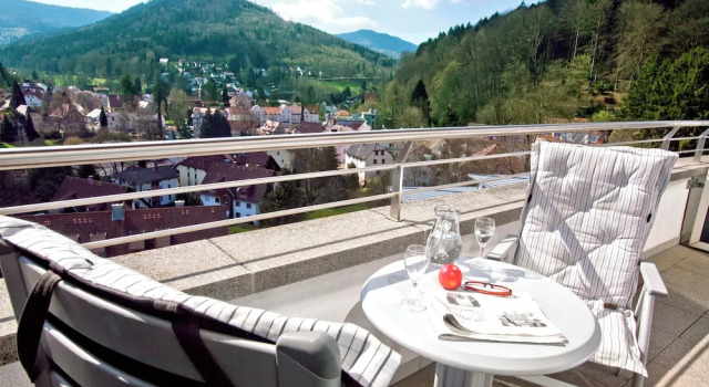 Двухместный номер Deluxe с балконом Schwarzwald Panorama
