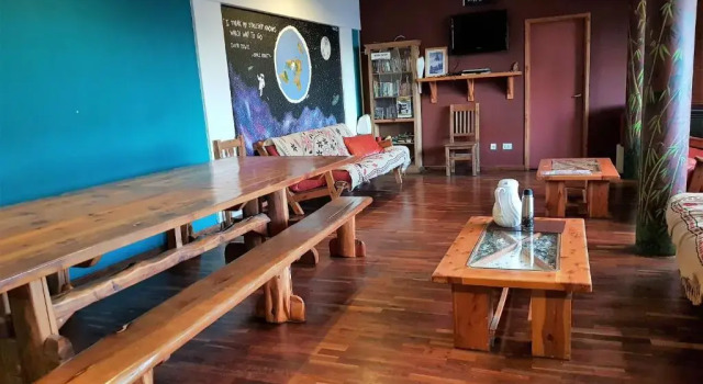 Кровать в общем номере Patagonia Jazz Hostel