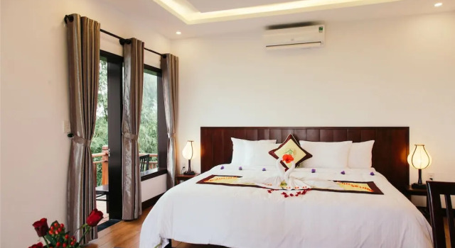 Номер Superior с видом на сад Hoi An Golden Rice Villa