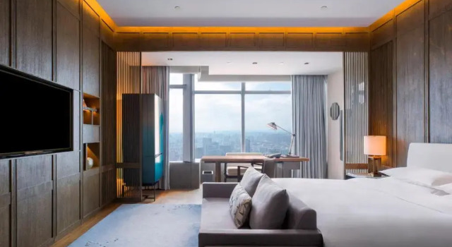 Двухместный номер с видом на горы Park Hyatt Hangzhou