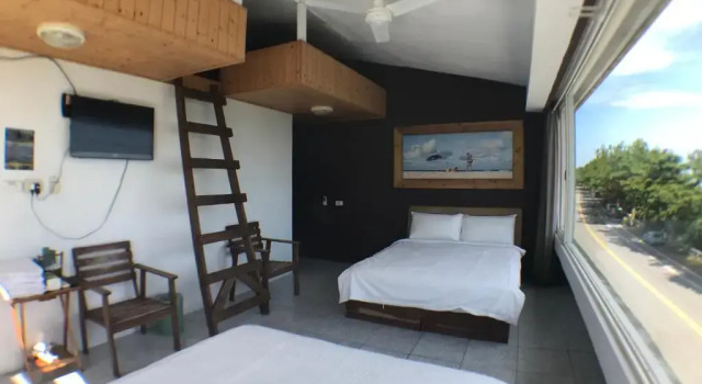 Четырёхместный номер Standard с видом на море Donghe surf shop & Hostel