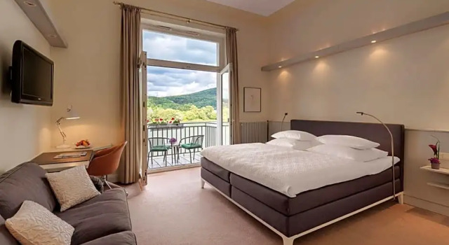 Номер Comfort с балконом и с видом на реку Rheinhotel Dreesen