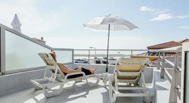 Двухместный номер Standard с балконом и с видом на море Hotel Les Dunes
