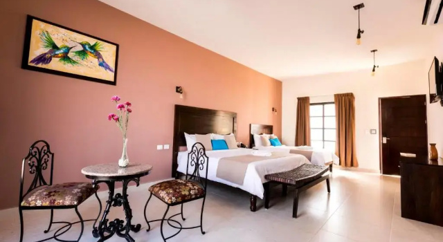 Двухместный полулюкс с видом на сад Hotel Los Frailes, Valladolid, Yucatán