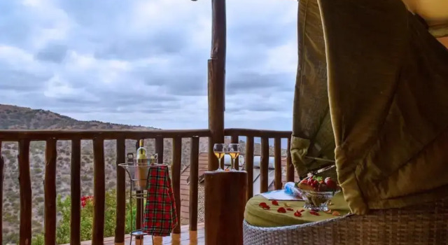 Deluxe dublă cameră cu balcon Lerruat Log Resort