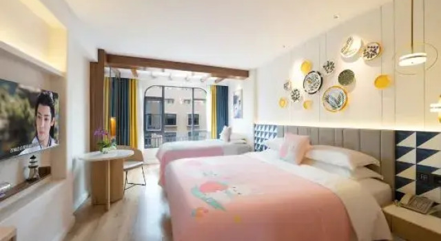 Семейный номер Standard с видом на город Guilin O-LIVE Social Hotel