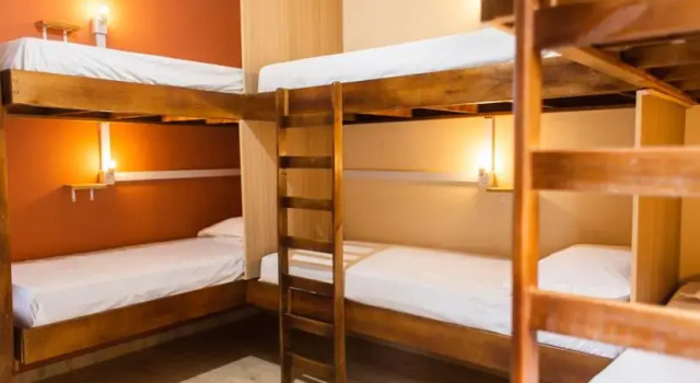 Кровать в общем номере Babitonga Hostel - 100m da Prainha
