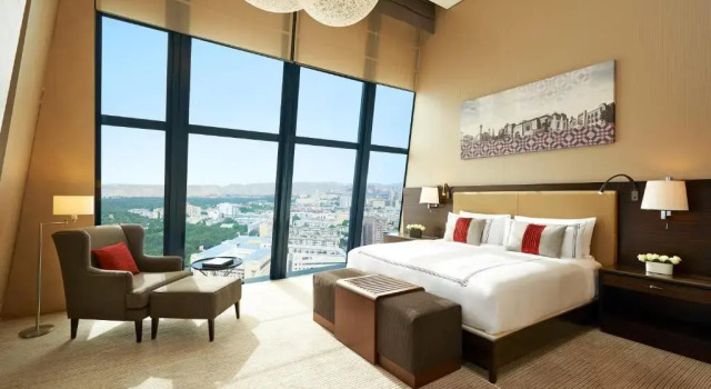 Двухместный номер Deluxe с видом на город Отель Fairmont Baku at the Flame Towers