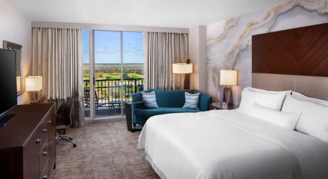 Двухместный номер Standard с балконом и с видом на поле для гольфа The Westin Savannah Harbor Golf Resort & Spa
