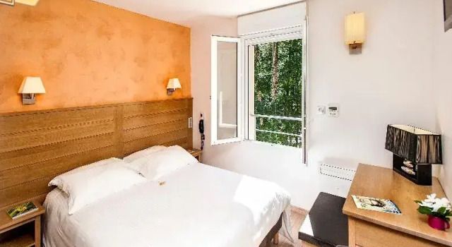 Двухместный номер Deluxe с видом на реку Logis Hôtel Restaurant Les 2 Rives - A75, en bordure de rivière