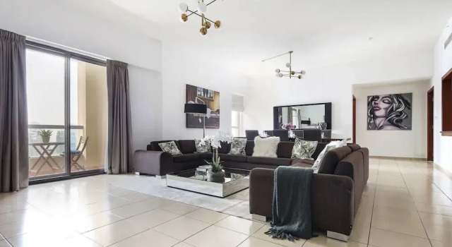 Splendid & Elegant 4BR in JBR - Sleeps 8!, Забронировать Апартаменты/квартира Апартаменты Эмирата Дубая, рядом с Dubai Marina Yacht Club, Апартаменты/квартира
