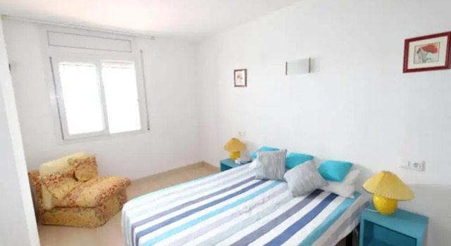 Apartment with 2 Bedrooms in Roses, with Wonderful City View, Pool Access, Furnished Terrace - 1 Km From the Beach