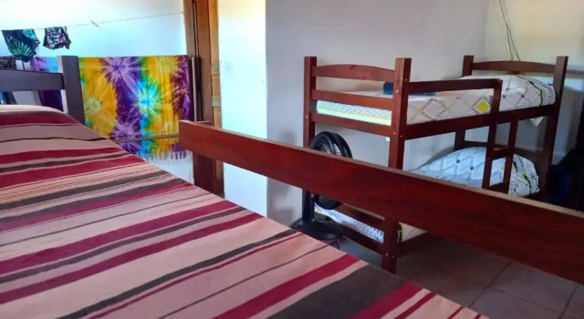 Кровать в общем номере Tranquilandia Guest House