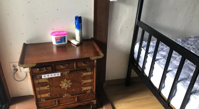 Seng i sovesal med udsigt The Hanok & Spa