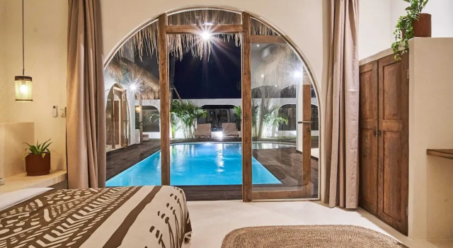 Stunning 4BR Villa With Rice Field View in Umalas, Rezervovat Vila Chaty v Bali, Chalupa