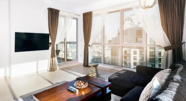 One Bedroom Apartment Dubai Fountain & Old Town View by Auberge, Забронировать Апартаменты/квартира Даунтаун Дубай , рядом с Дубайский аквариум